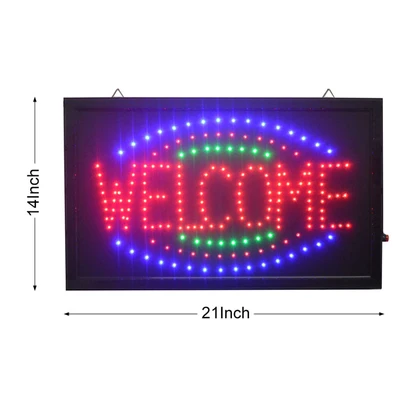 HY-038, LED WELCOME SIGN 21.5'X13'X1"