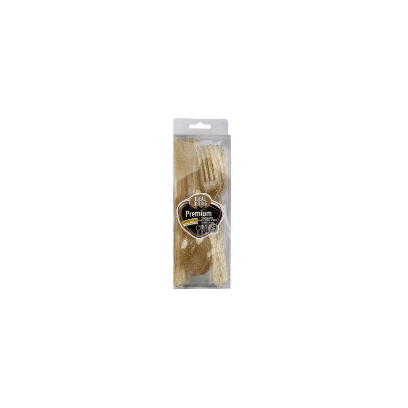 Ideal Dining 24CT Gold Glitter Combo