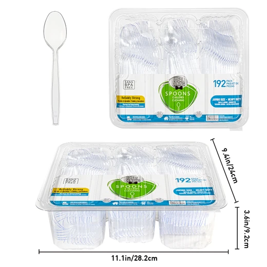 36068, Ieal Dining  192 ct HD Clear Spoon, 191554360686