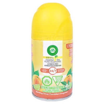 AW180SC, Air Wick Freshmatic Refill 180g  Sparkling Citrus 6.34oz, 062338779652