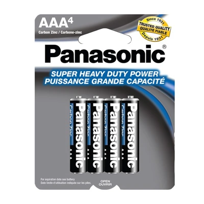 PAN-AAA4, Panasonic Battery HD AAA 4PK, 073096500273
