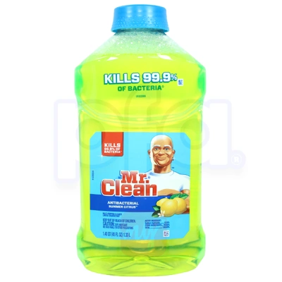 MC45-SC, Mr. Clean Cleaner 45oz (1.33L) Antibacterial Summer Citrus, 037000771319