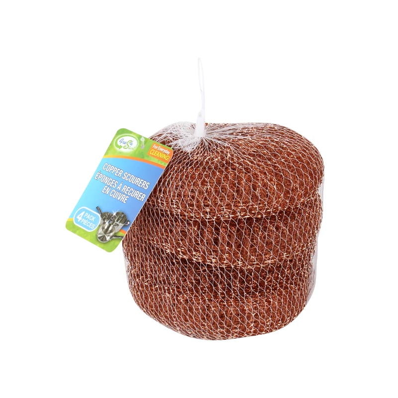 Fresh Start Scourers Copper Mesh Bag 4PK