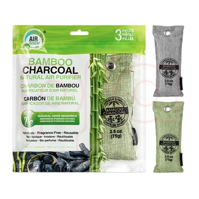 60140, Air Fusion Bamboo Charcoal Natural Air Purifier 3PK, 191554601406