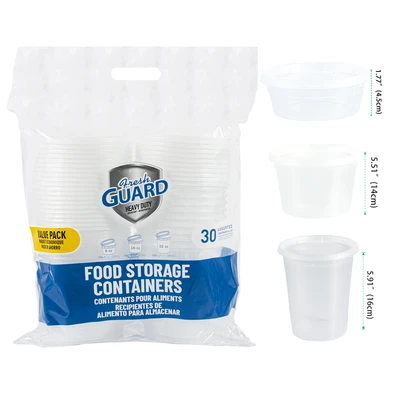56073, Fresh Guard Food Containers Combo 30CT, 191554560734