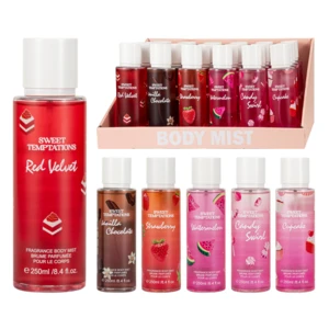 88895, Women's Fragrance Body Mist 6 Mix PDQ 8.4fl.oz/250ml, 191554898288