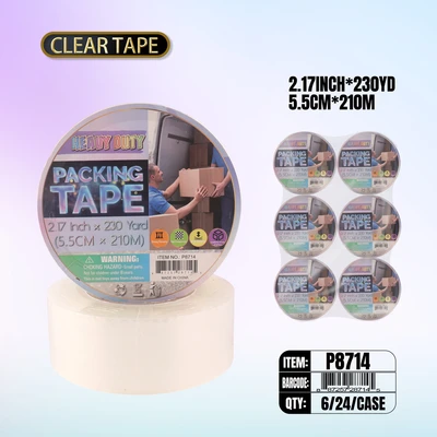 P8714, Heavy Duty Packing Tape 2.17 inch x 230 Yds, 887257287145