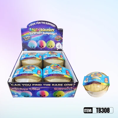 TB308, Rainbow Squishy Dumplings  6.7", 887258013088