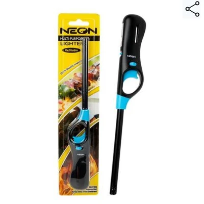 ZY-3884, Multi-Purpose Lighter BBQ-Neon Assorted, 855553008078