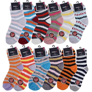 12110, Thermaxxx Winter Socks Fuzzy Stripes, 191554121102