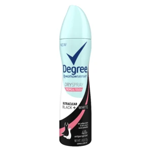 DBS38TT, Degree Body Spray 3.8oz Women Ultra Clear Tropical Touch, 07940044853