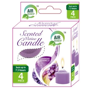 48225C, Air Fusion Votive Candle Lavender & Vanilla 4PK, 191554482258