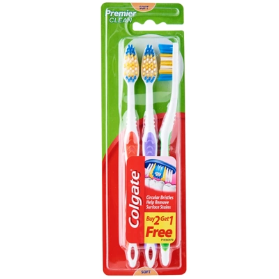 CTB-PM3, Colgate Toothbrush Premier 3PK Soft, 9556031209901