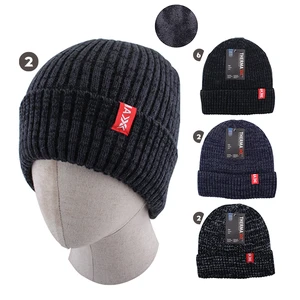 10057, Insulated Men Winter Knit Hat w/ Fur Lining, 191554100572