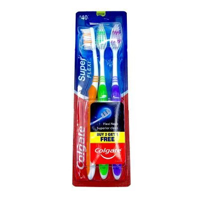 CTB-SF3, Colgate Toothbrush Super Flexi 3PK, 8901314579409