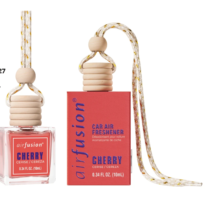 Air Fusion car perfume hanging glass bottle 10ml Cherry