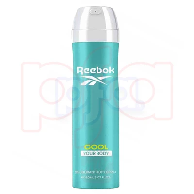 RBS150WCYB, Reebok Body Spray Deodorant 150ml Women Cool Your Body, 8436581946123