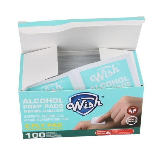 23105, Wish Alcohol Prep Pads 100PK Expired, 191554231054