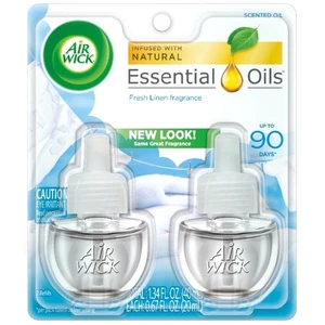 AWO2FL, Air Wick Oil 2PK Fresh Linen, 062338822914