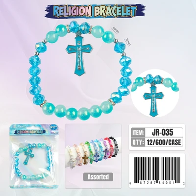 JR-035, Crystal Religion Bracelet, 887257840012