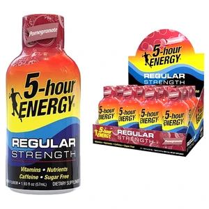 5HRE-RS12-POM, 5-Hour Energy Regular Strength 12's Pomegranate