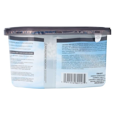 60157, Air Fusion Moisture Absorber & Odor Eliminator 6.7oz – Activated Bamboo Charcoal, 191554601574