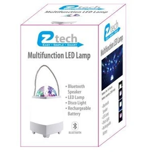 48009, EZ Tech LED Disco Lamp w/ BT Speaker, 191554480094