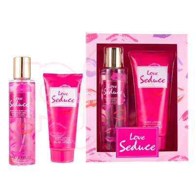 89359, Women's Body Mist 2pcs Set  Love Seduce 180ml Body Mist 177ml Body Lotion, 191554893597