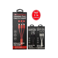 3 in 1 Universal Charging Cord - 3Ft long