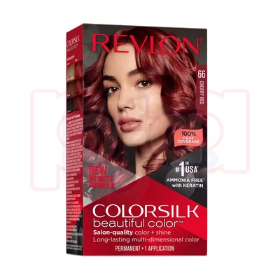 CS66, Revlon ColorSilk Hair Color #66 Cherry Red, 309970197841