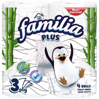 FAM-TP4, Familia Plus Toilet Paper 4 Pack 5000046, 8690536020140