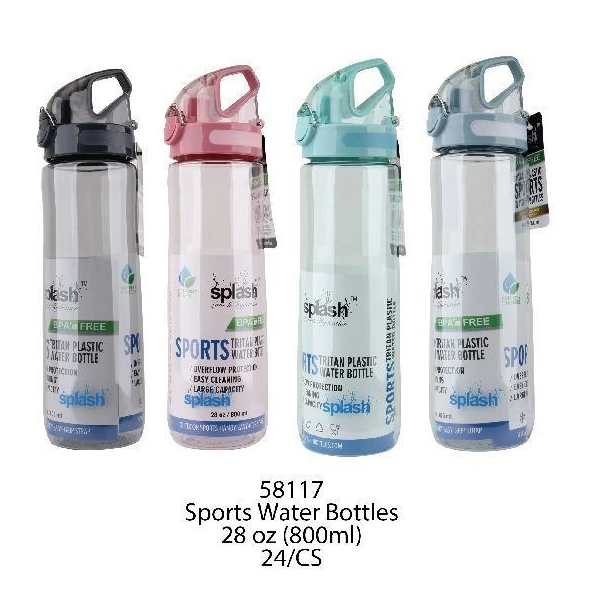 58117, Splash Tritan Bottle 28oz w/ Clip, 191554581173