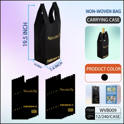 WVB009, Heavy Duty Non-Woven Bottle Bags