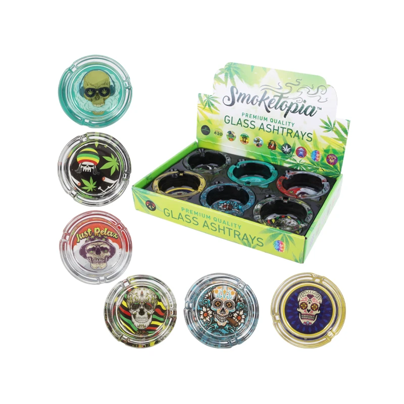 Glass Ashtrays Round 8.5㎝ 210g