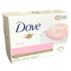 DS135P, Dove Soap Bar 135g 4.75oz Pink, 7501056349288