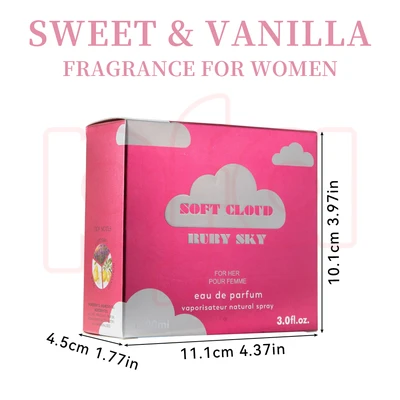 89062, Eau de Parfum 3 oz/90 ml Ruby Sky for Women - United Scents, 191554890626