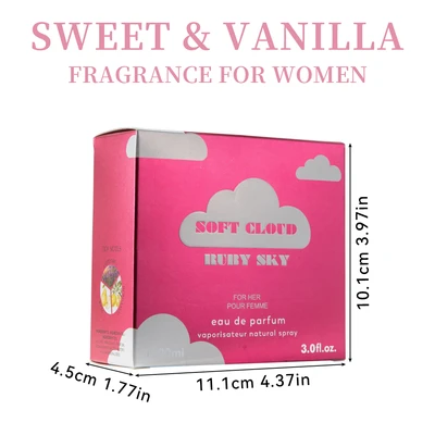89062, Eau de Parfum 3 oz/90 ml Ruby Sky for Women - United Scents, 191554890626