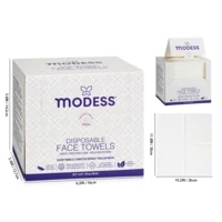 24050, Modess Face Towel  50PCS  10.2"x11.8", 191554240506