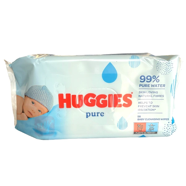 H56P, Huggies Wipes 56CT Pure, 5029053550039