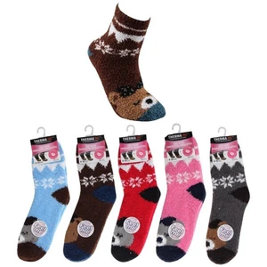 12024, Thermaxxx Fuzzy Socks HD Bear, 191554120242