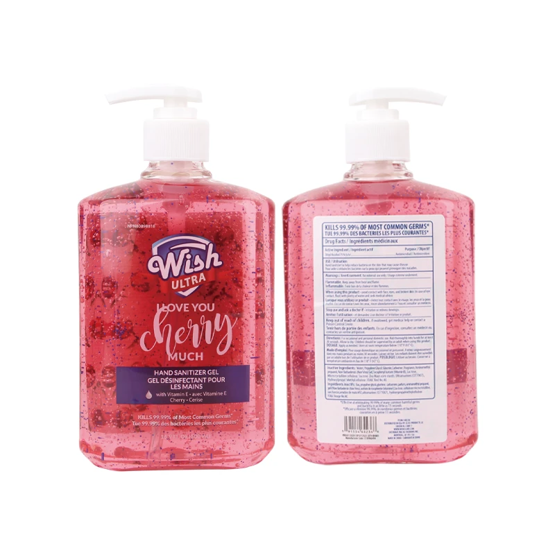 Wish Ultra Hand Sanitizer 16.9oz Pump BK Cherry Merlot (expired)