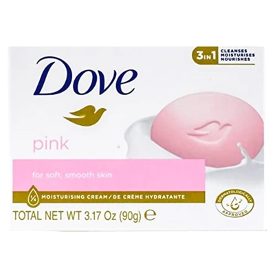 DS90-P, Dove Soap 90g 3.17oz Pink, 8710447289327