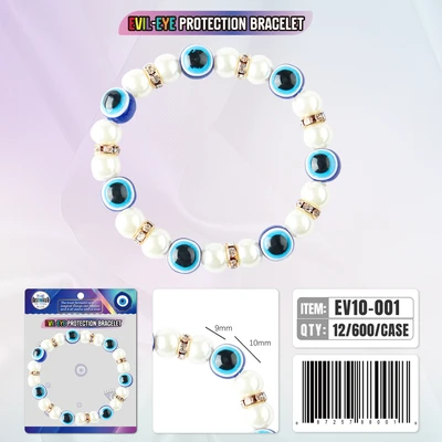 EV10-001, Evil Eye Bracelet Protection, 887257880018