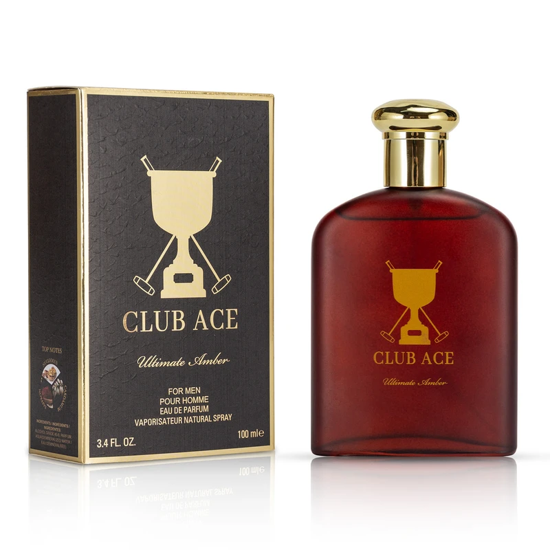 Eau de Parfum 3.4 oz/100 ml Club Ace Ultimate Amber for Men - United Scents
