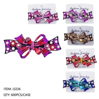 J3236, RHINESTONE HAIR CLIP, 887257832369