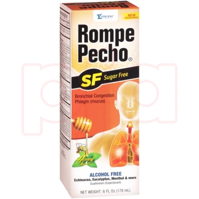 RP12SFSM, ROMPE PECHO SUGAR FREE SYRUP MW 12CT, 000856302068