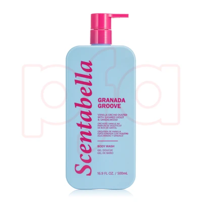 60694, Scentabella Body Wash 16.9oz/500mL  Granada Groove, 191554606944
