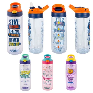 58146, Splash Plastic Bottle 22oz Flip Straw, 191554581463