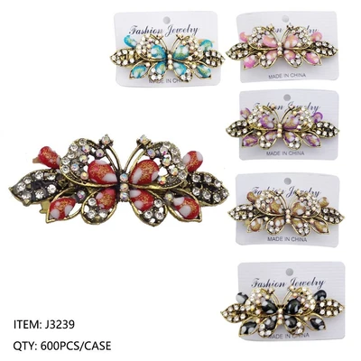 J3239, RHINESTONE HAIR CLIP, 887257832390