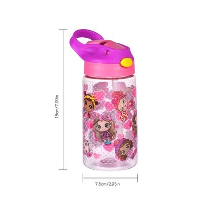 58145, Splash Kids Flip Straw Plastic Bottle 16.9oz, 191554581456